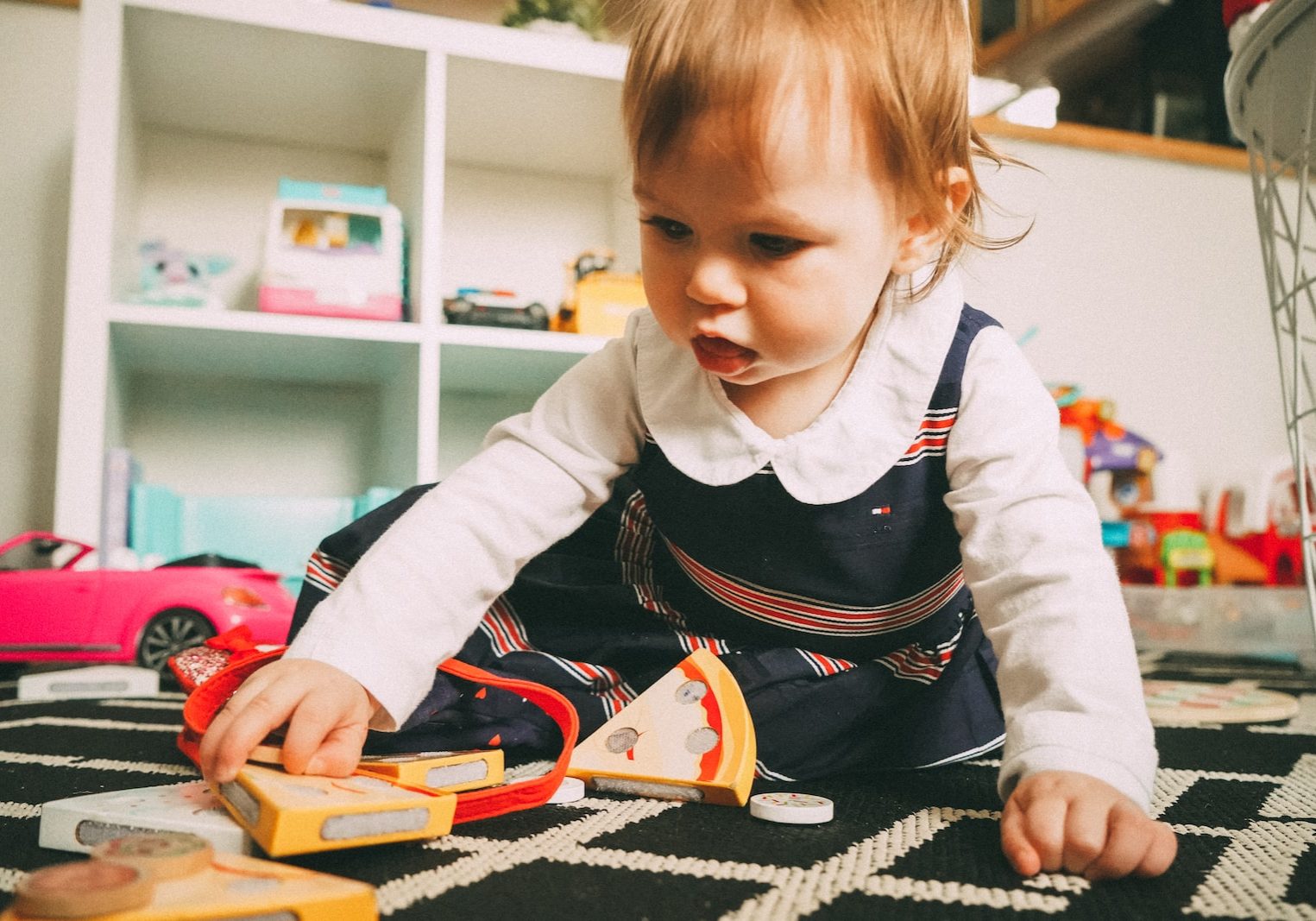 toddler playing toy